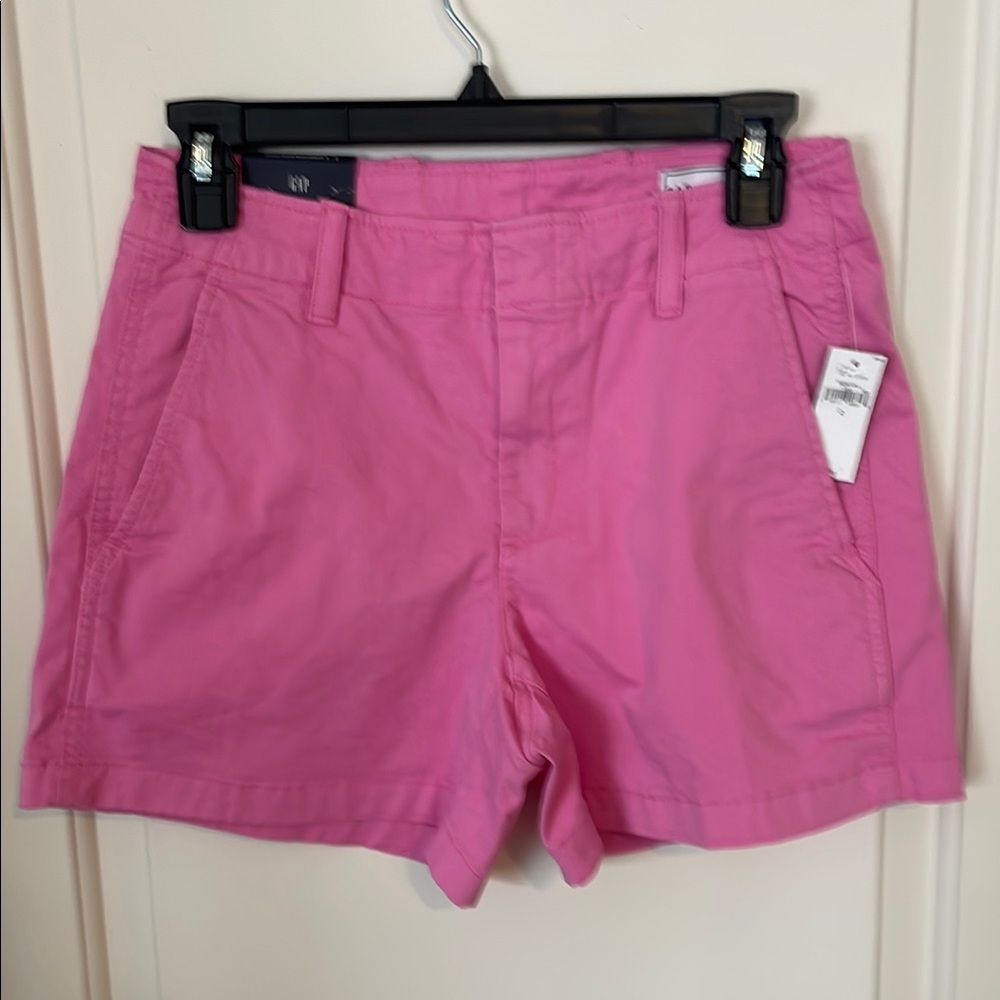 GAP Pink Bermuda Shorts Relaxed Fit Cotton